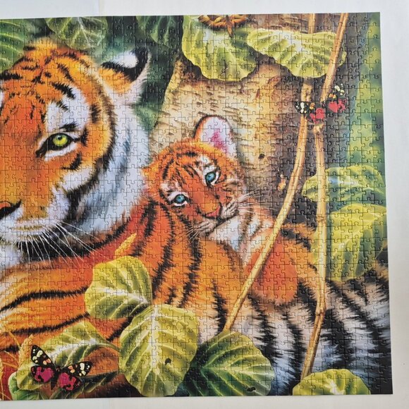 1500 Piece "Two Tigers" Jigsaw Puzzle - Picture 3 of 5